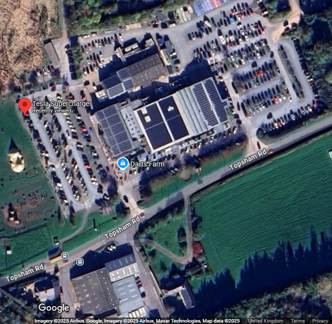 Darts Farm, Exeter - Credit Google Maps.