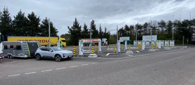Exeter eHGV Gridserve Chargers. Thanks to Richard Stevenson for the picture.